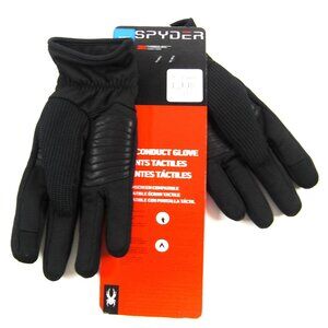 Spyder Core Gloves Black 3M Thinsulate Size Large Touchscreen Compatible